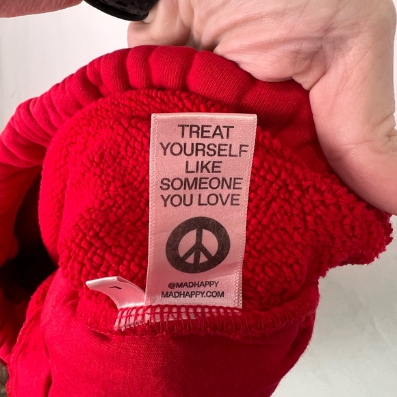 Madhappy red ladies size large jogger sweatpants NEW with tiny callout* - Picture 5 of 12